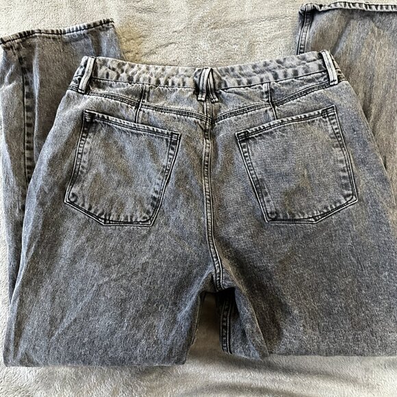 Good American Good 90's Icon Wide Leg Jeans Black Women's 15 Straight - Picture 8 of 8